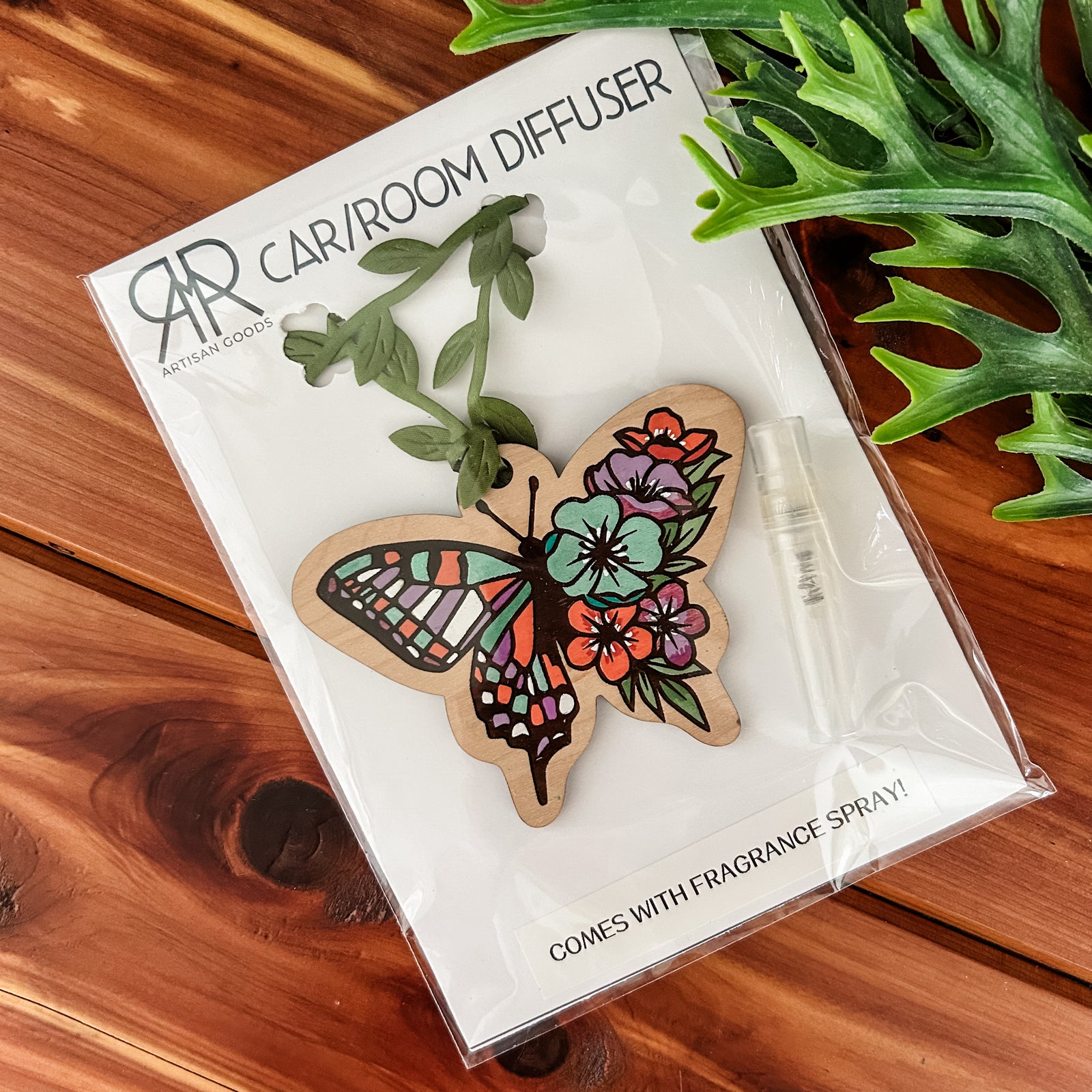 Floral Butterfly Diffuser with Fragrance Spray