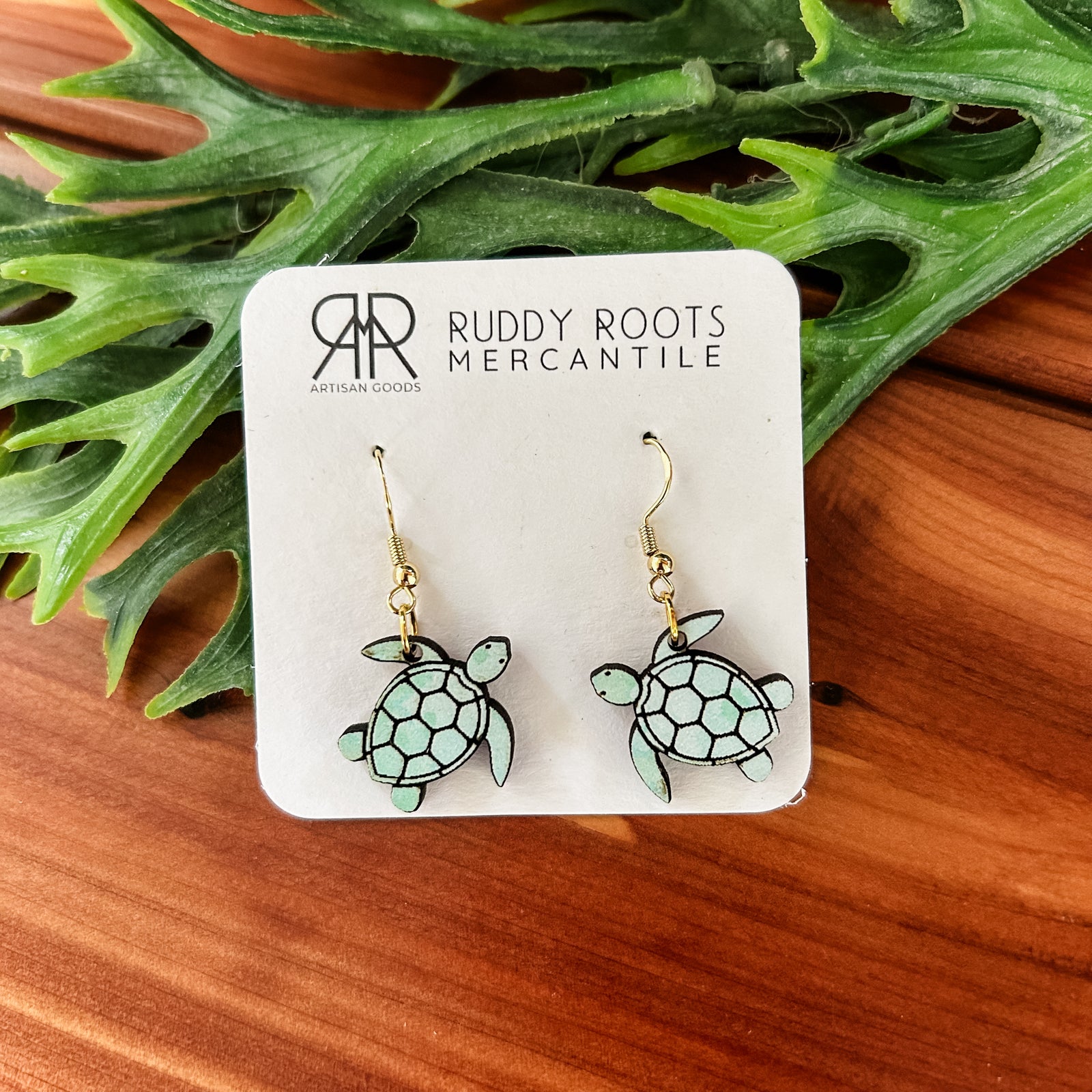 Sea Turtle Dangle Earrings