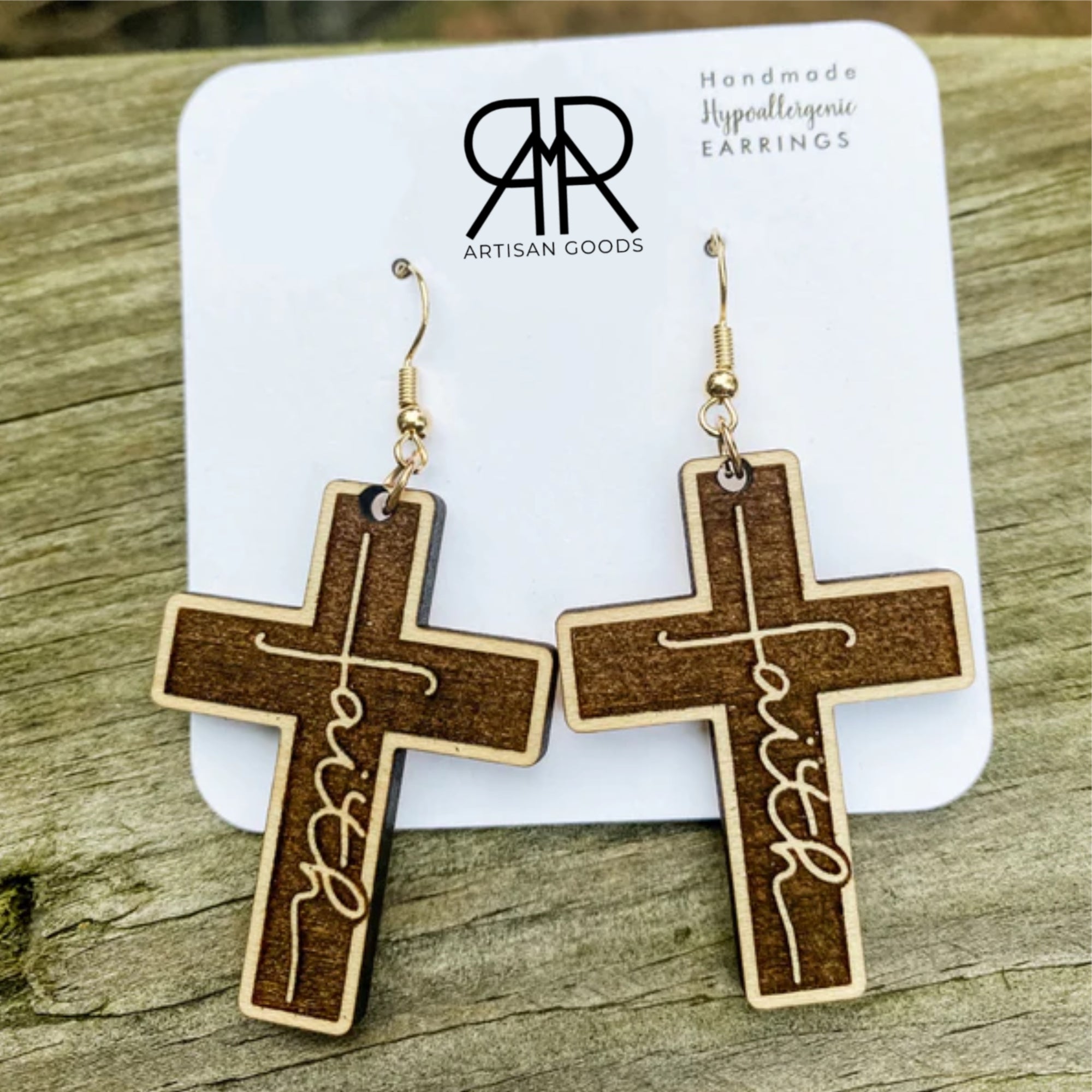 Faith Cross Dangle Earrings