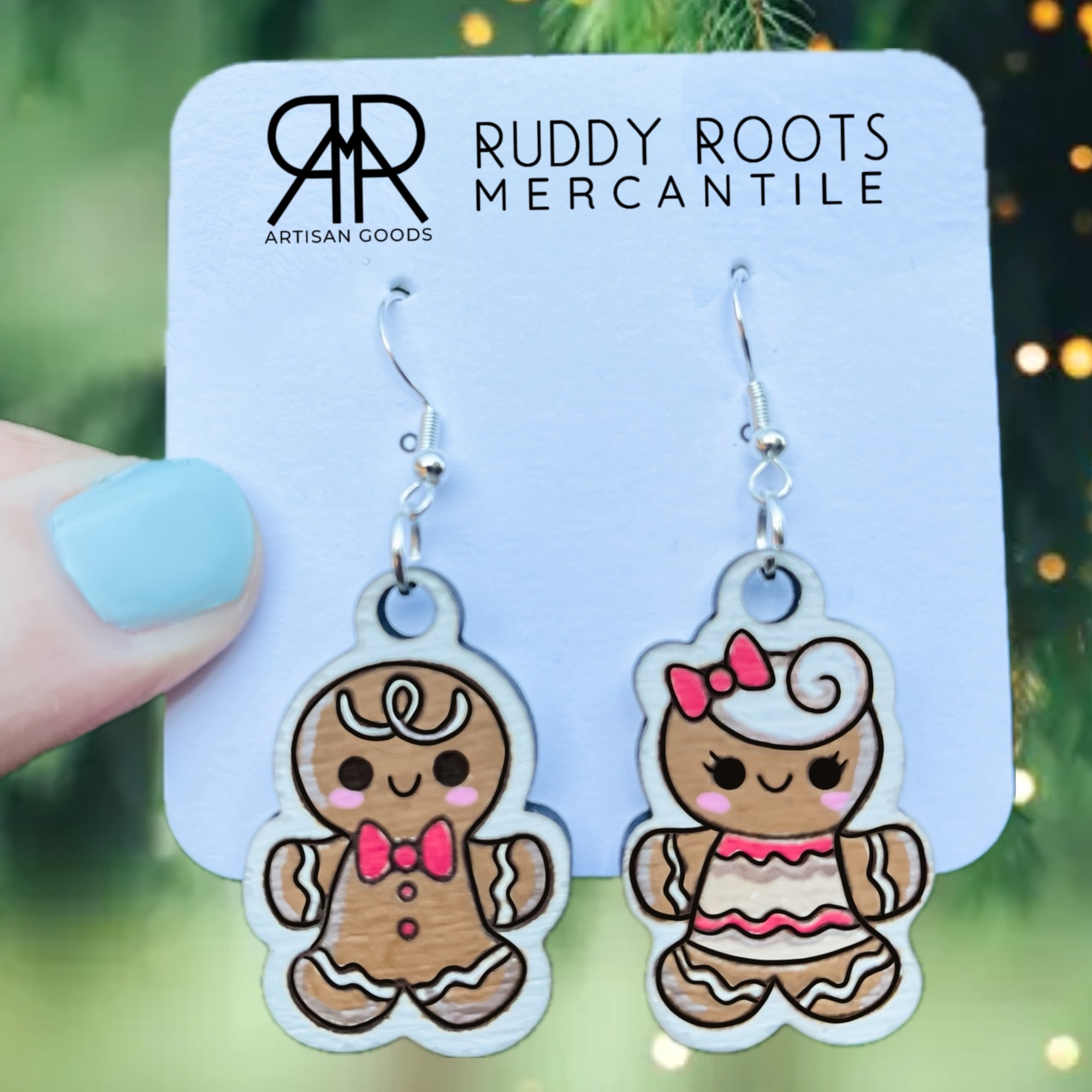 Gingerbread Dangle Earrings