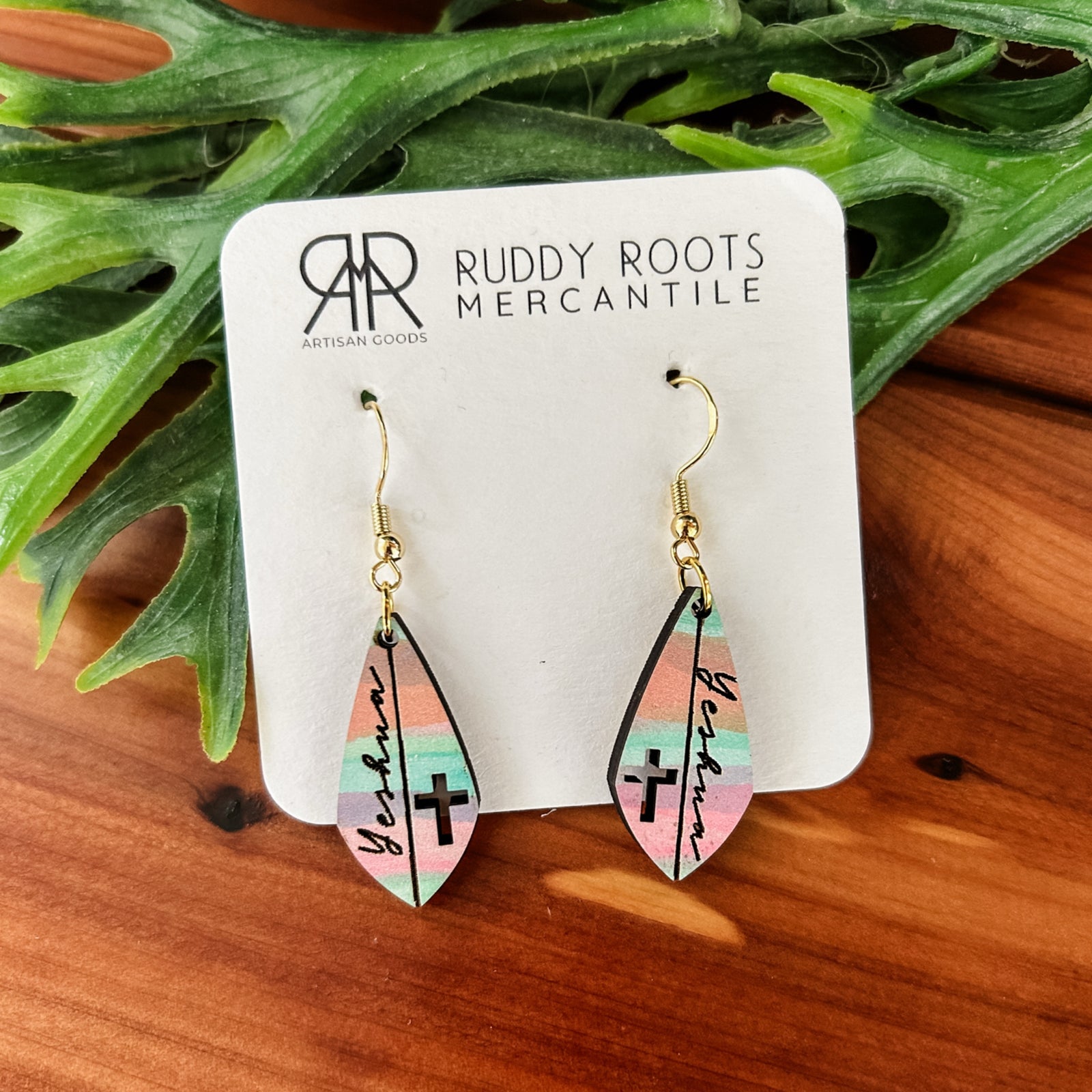 Colorful Yeshua Dangle Earrings