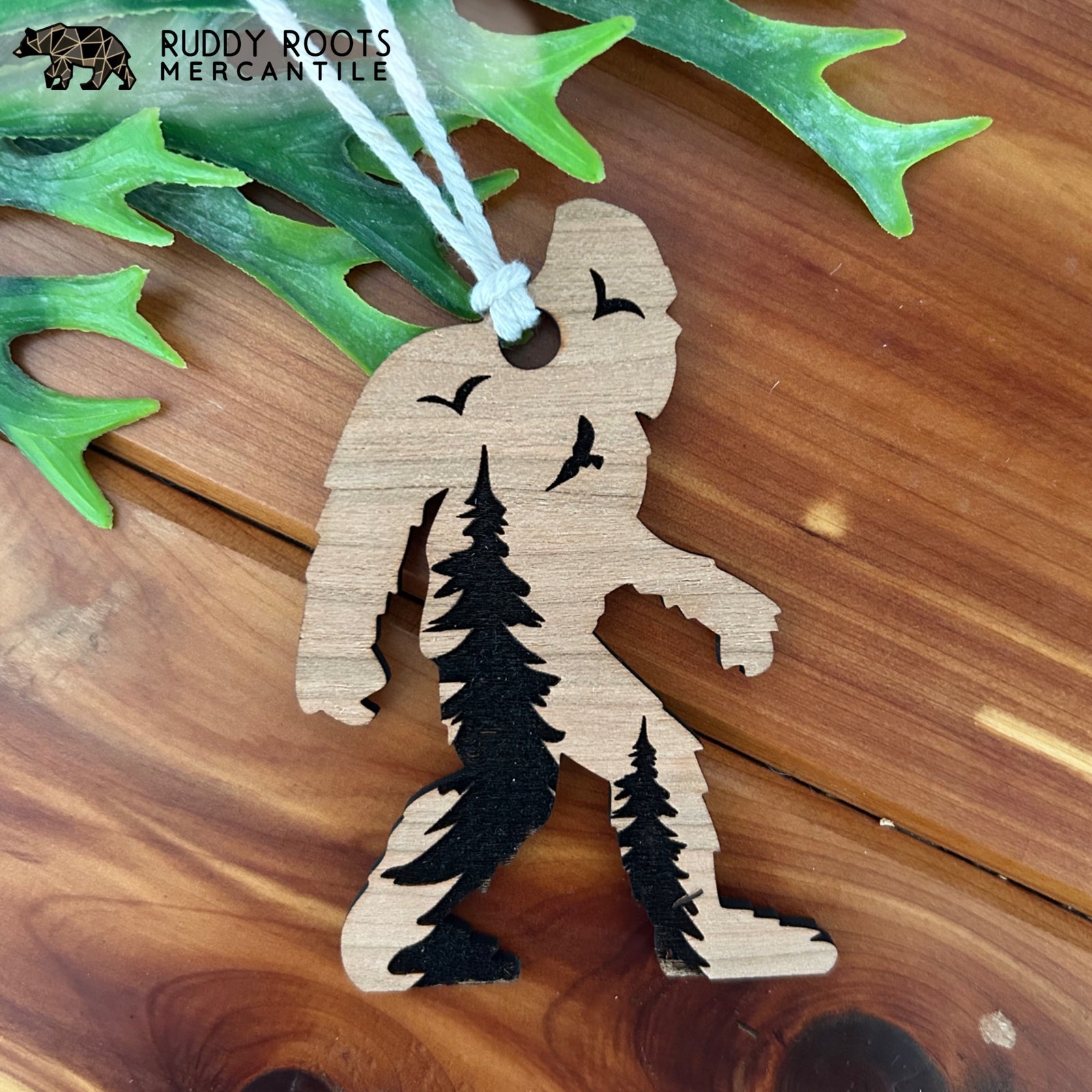 Walnut Bigfoot Ornament