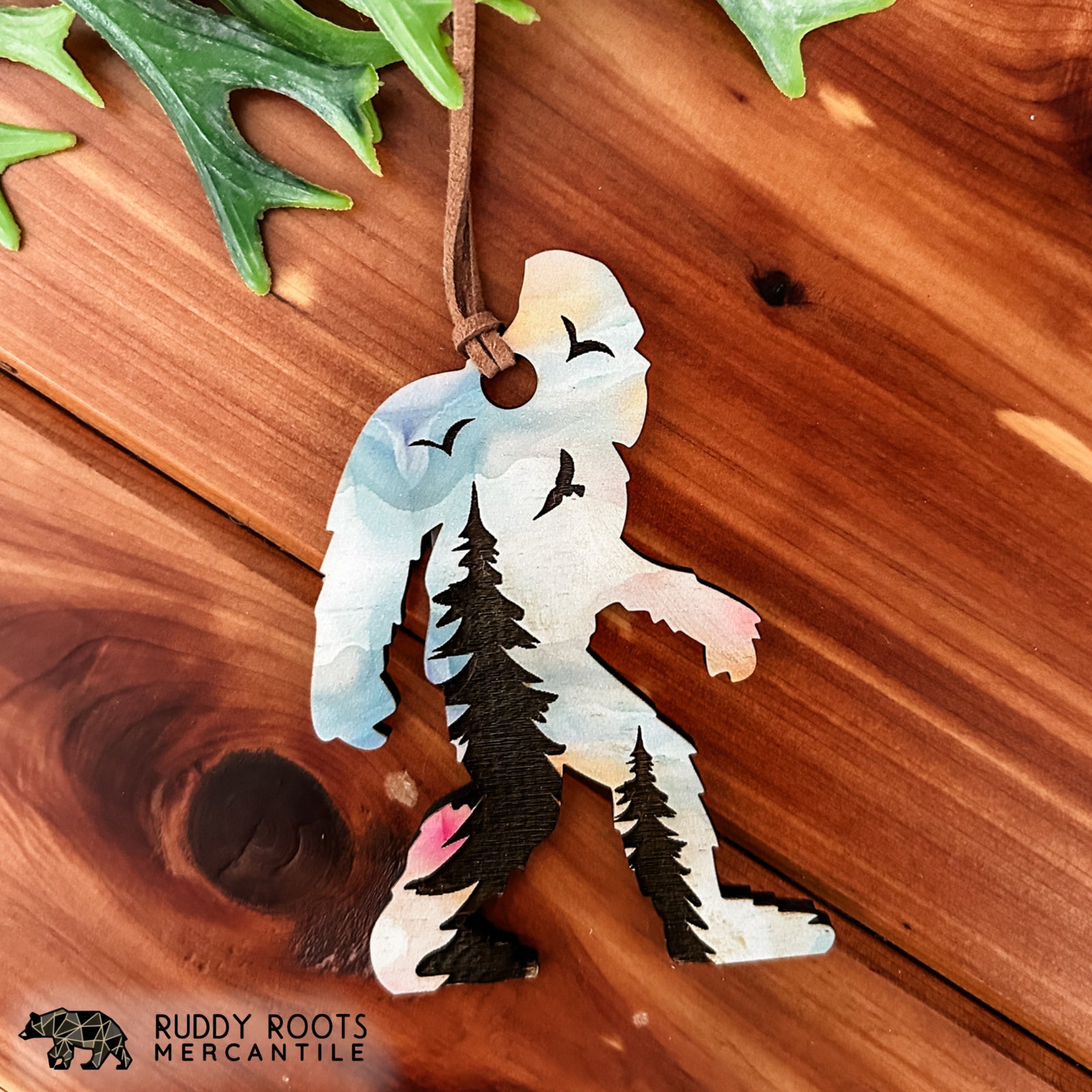 Mountain Sky Bigfoot Ornament