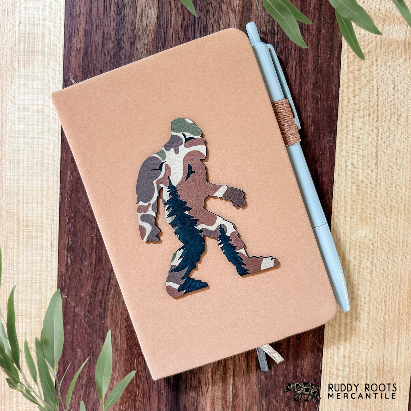 Camo Bigfoot on Beige Journal