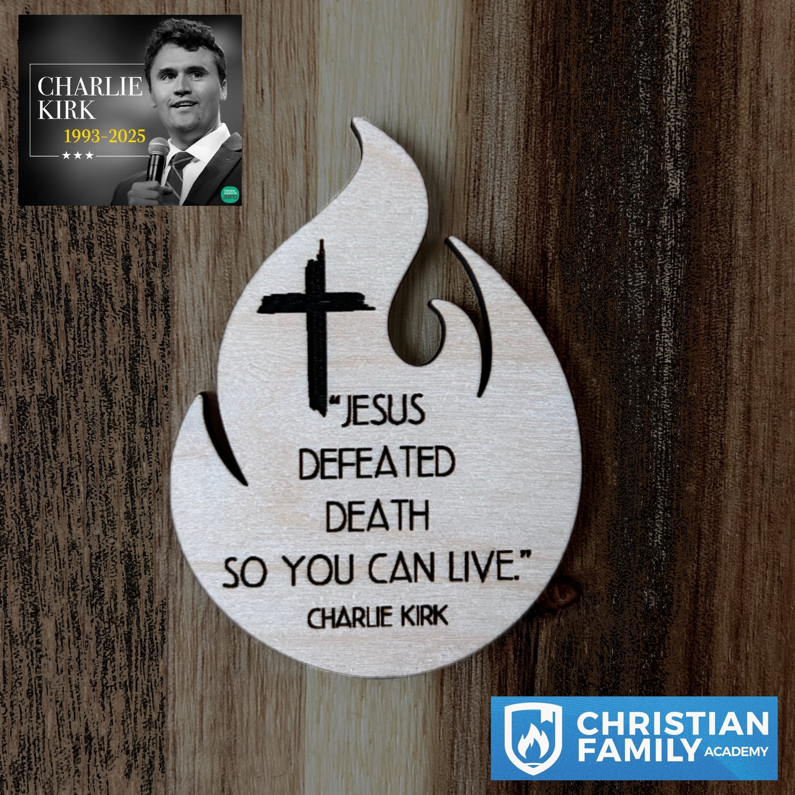 Jesus Defeated Death Magnet (In honor of Charlie Kirk)