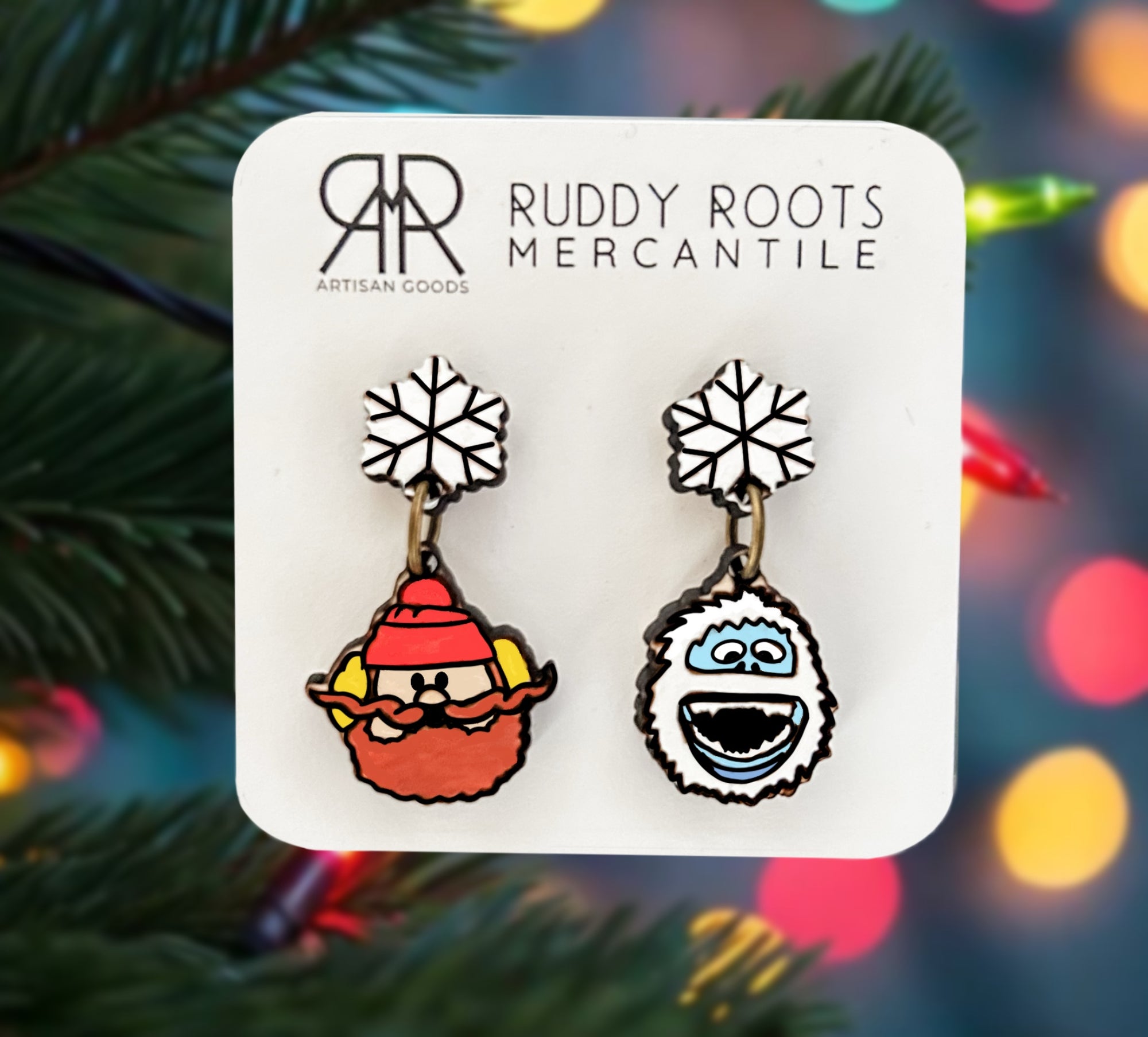 Yukon & Bumble Christmas Dangle Earrings