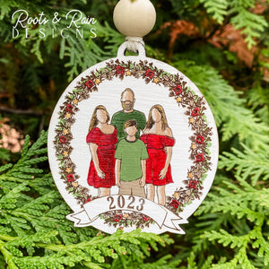 **New** HAND-PAINTED Personalized “Our Little Family” Christmas Ornaments