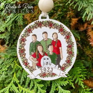 **New** HAND-PAINTED Personalized “Our Little Family” Christmas Ornaments