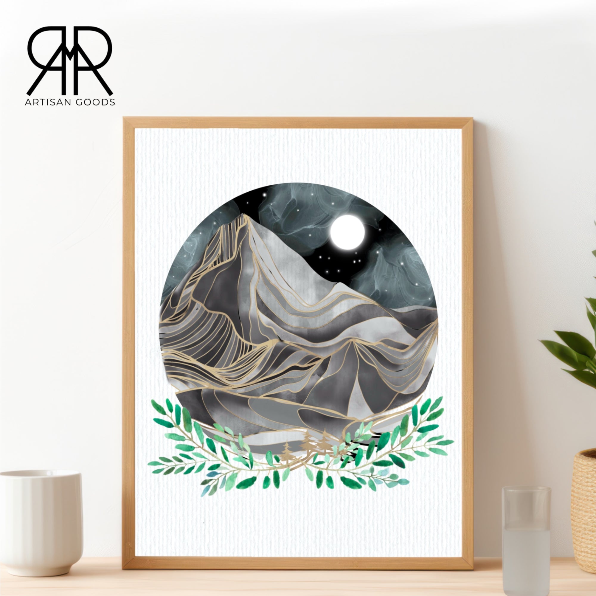 Mountain Moonlight Print