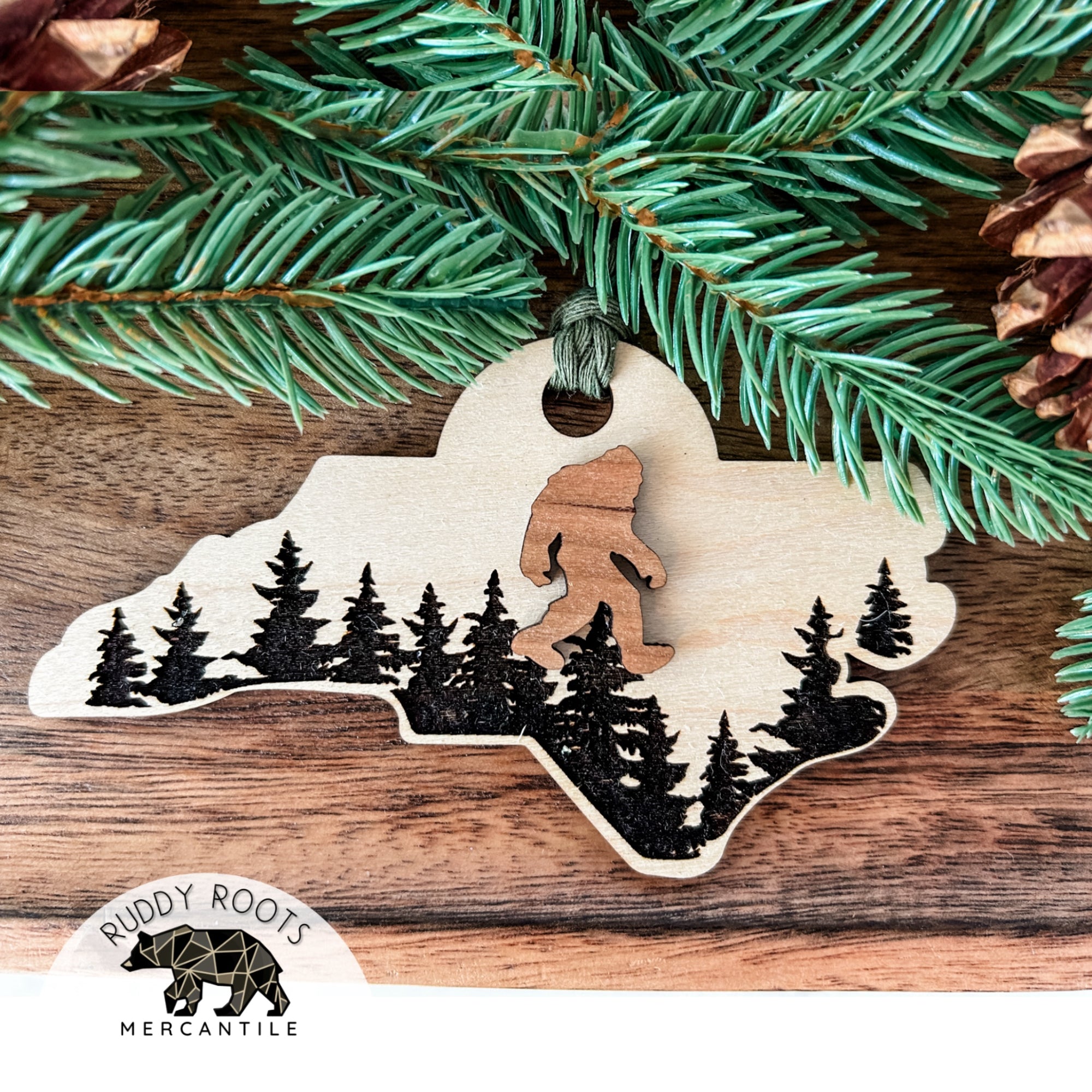 NC Bigfoot 3D Ornament