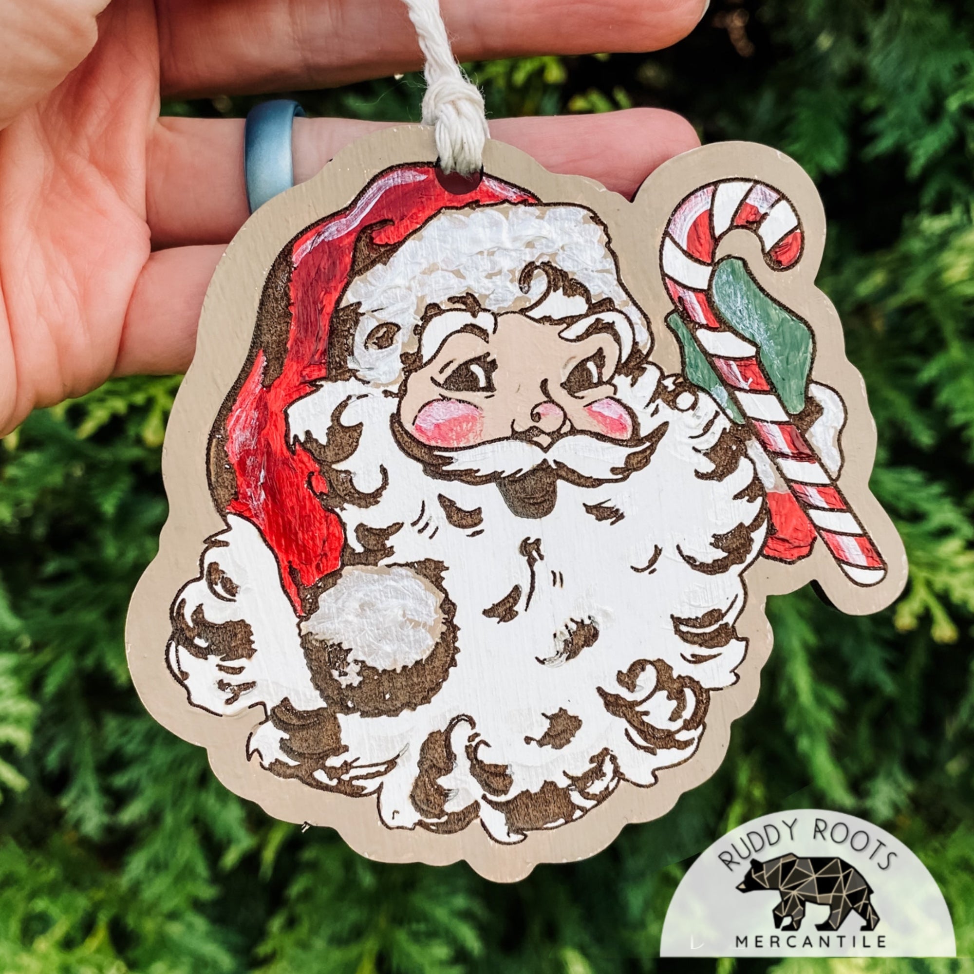 Vintage Santa Ornament