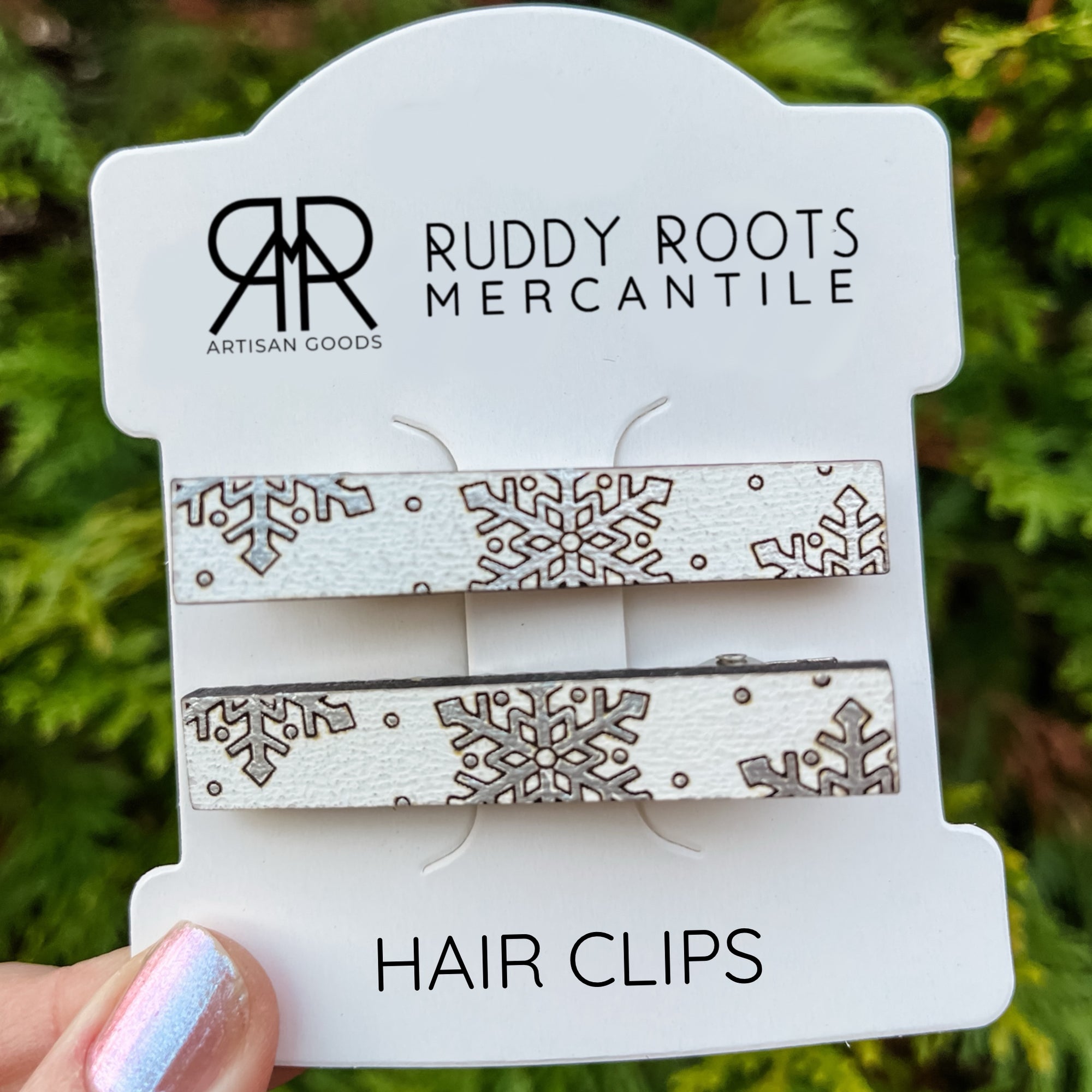 Snowflakes Hair Clips