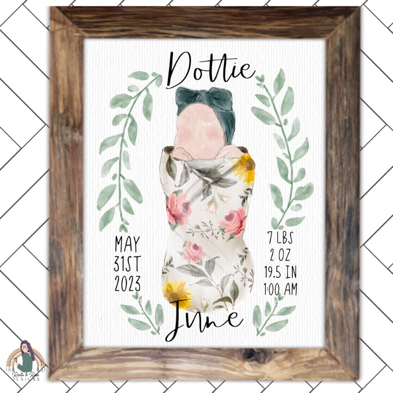 Custom Baby Announcement