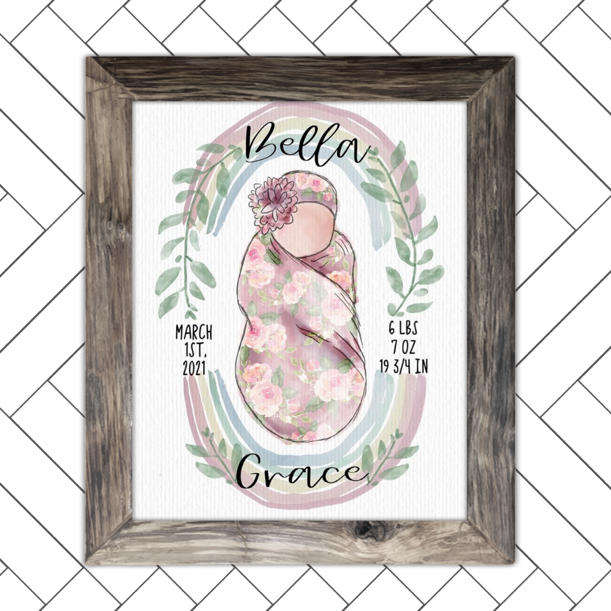 Custom Baby Announcement