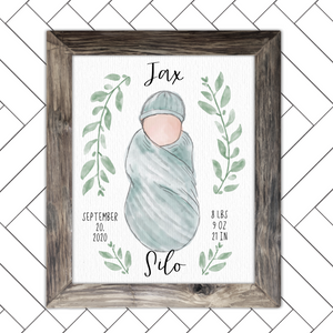 Custom Baby Announcement